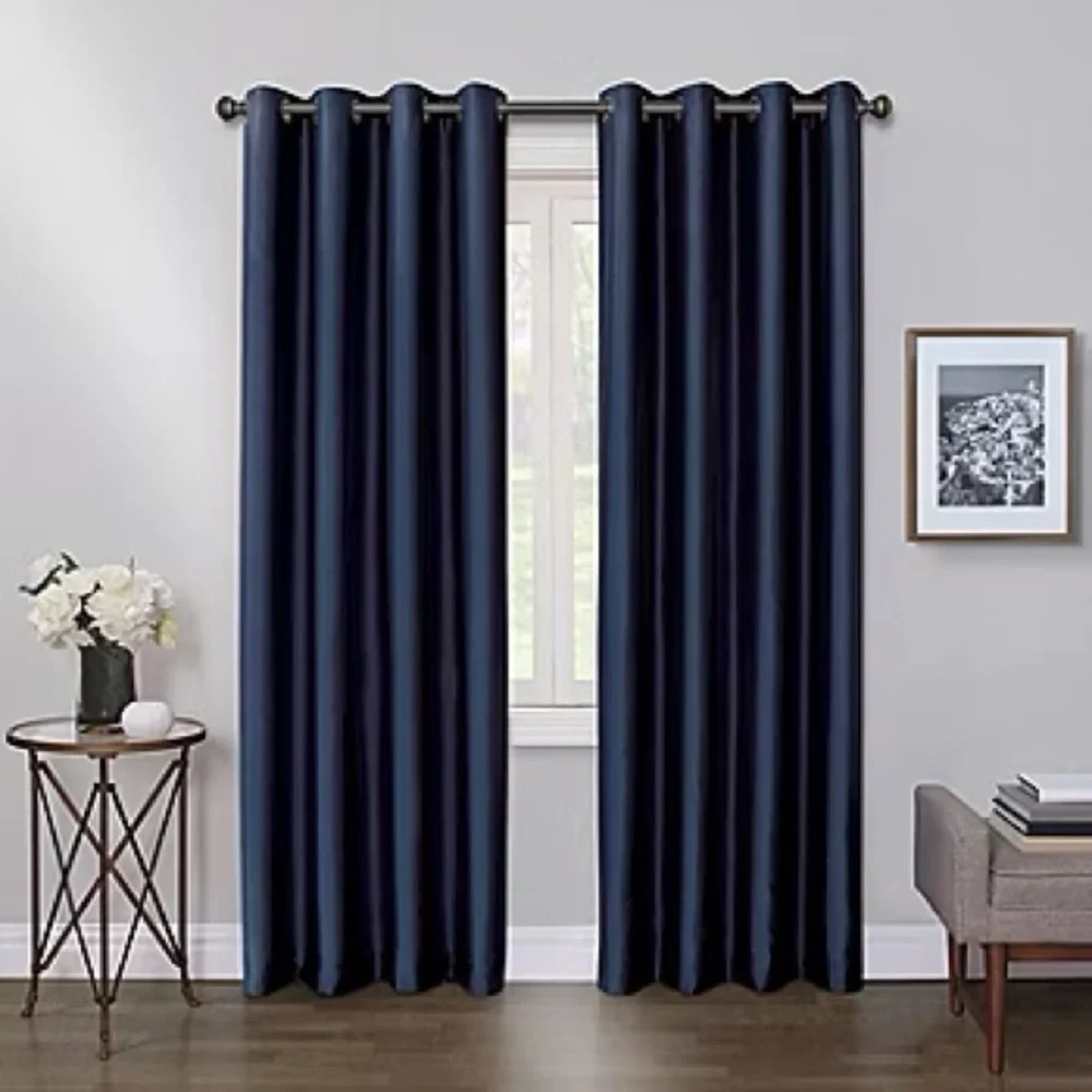 Max Blackout Mystique 100% Blackout‎ Grommet Top Single Curtain Panel